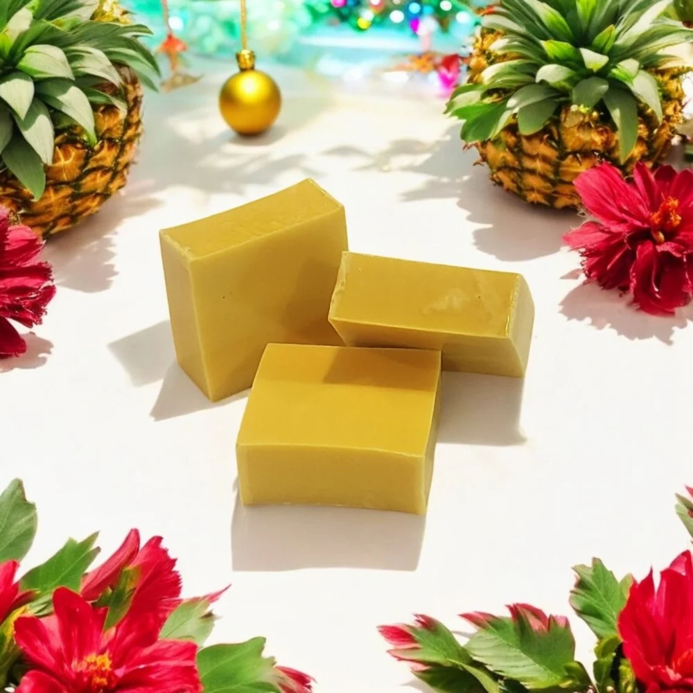 Pineapple Hibiscus GOAT MILK SOAP 1 Bar_3
